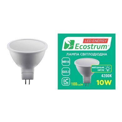 Лампа світлодіодна Ecostrum MR16 10W GU5.3 4200K (74733)