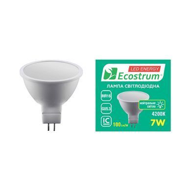 Лампа світлодіодна Ecostrum MR16 7W GU5.3 4200K (74737)