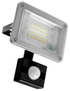 Прожектор Farutti Slim 20W 1600 lum 6500K сірий з датчиком руху (72663)