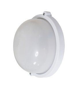 Світильник настінно-стельовий Ecostrum НПП-65 коло білий опал.ПП-1001-07-0/6 LED-12w з датчиком руху